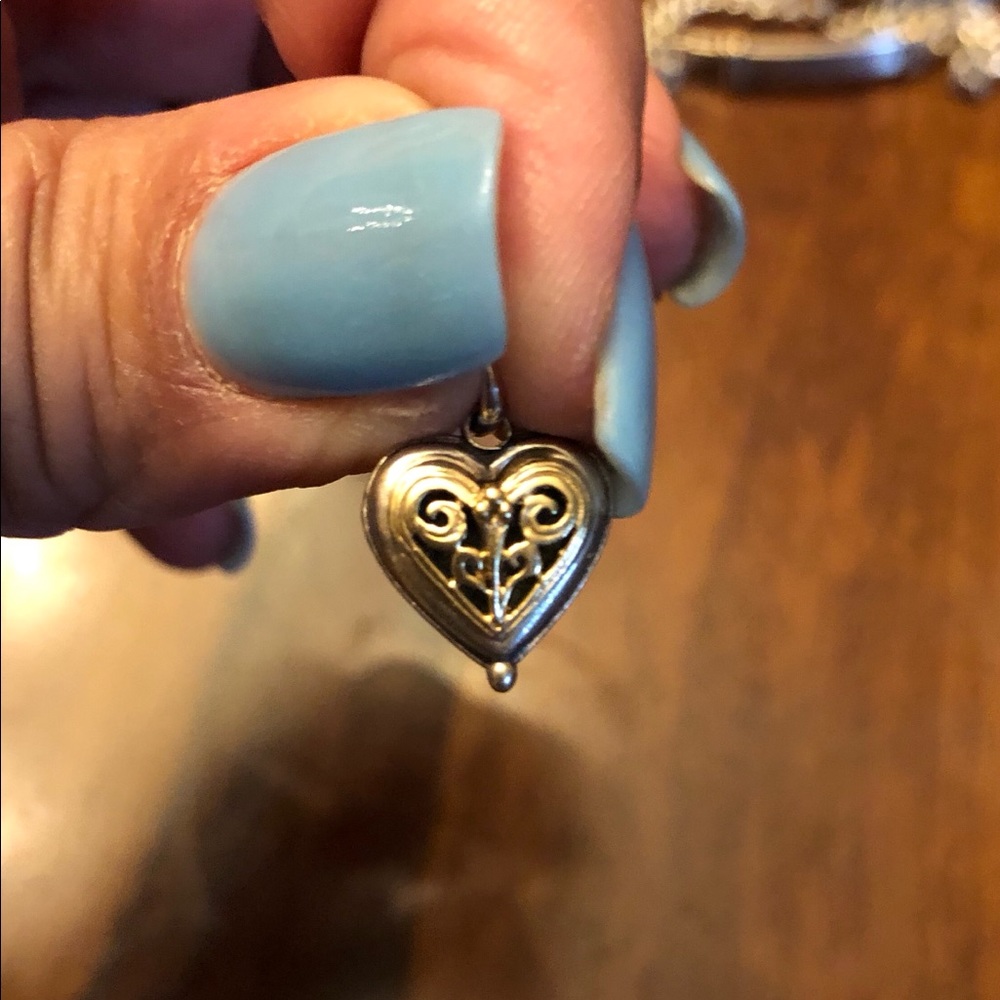 Konstantinos 14k gold/sterling silver heart charm